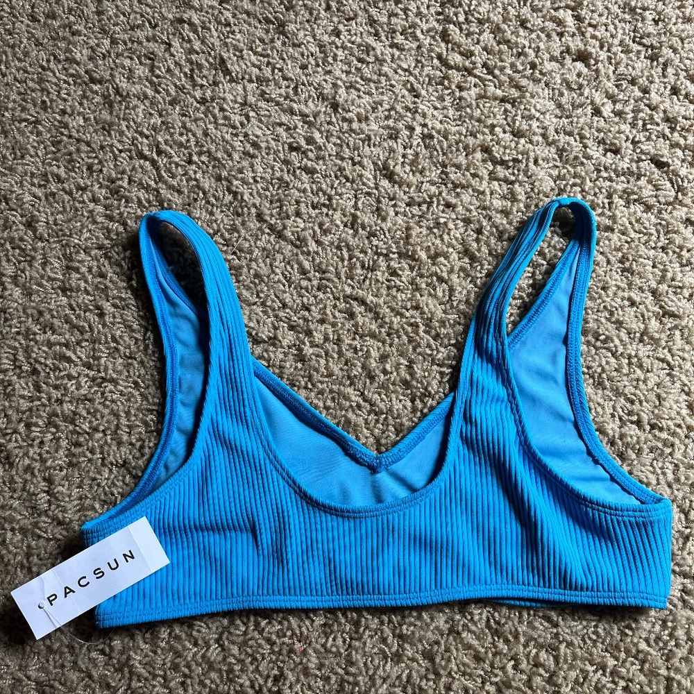 Blue Bikini Top